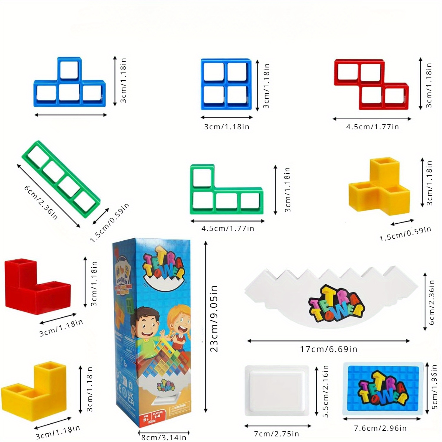 Tetra Tower Balance Stacking Game Board Game Family Games - Temu