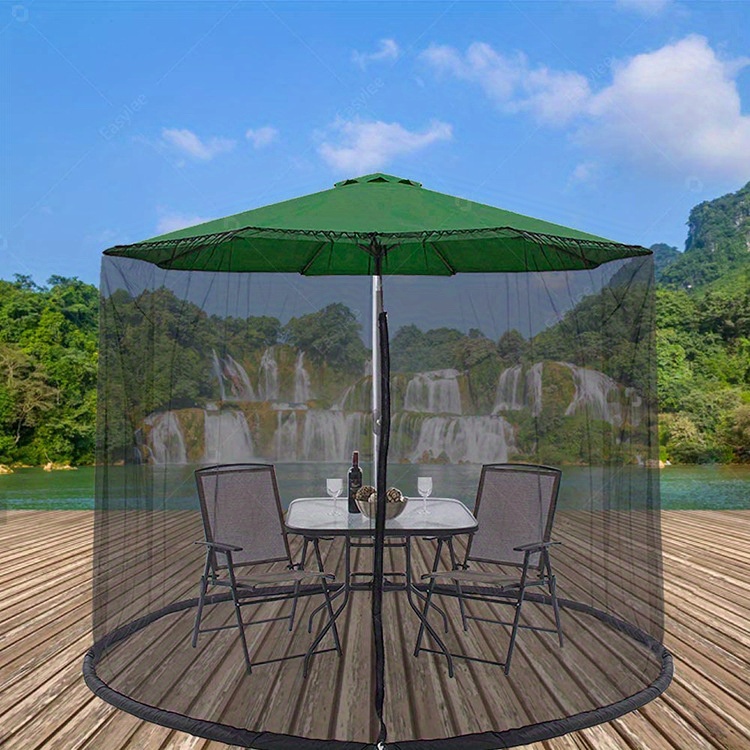 1pc patio umbrella mosquito nets nylon mesh umbrella screen - Temu