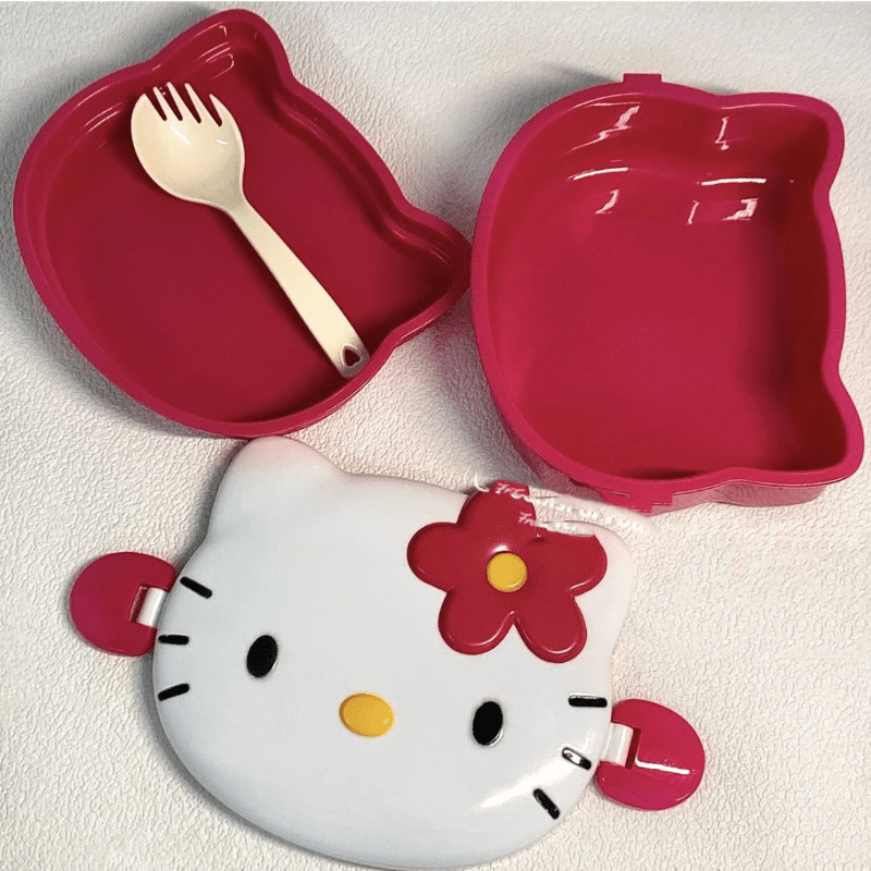 Hello Kitty Kawaii Lunch Box School Students Y2k - Temu