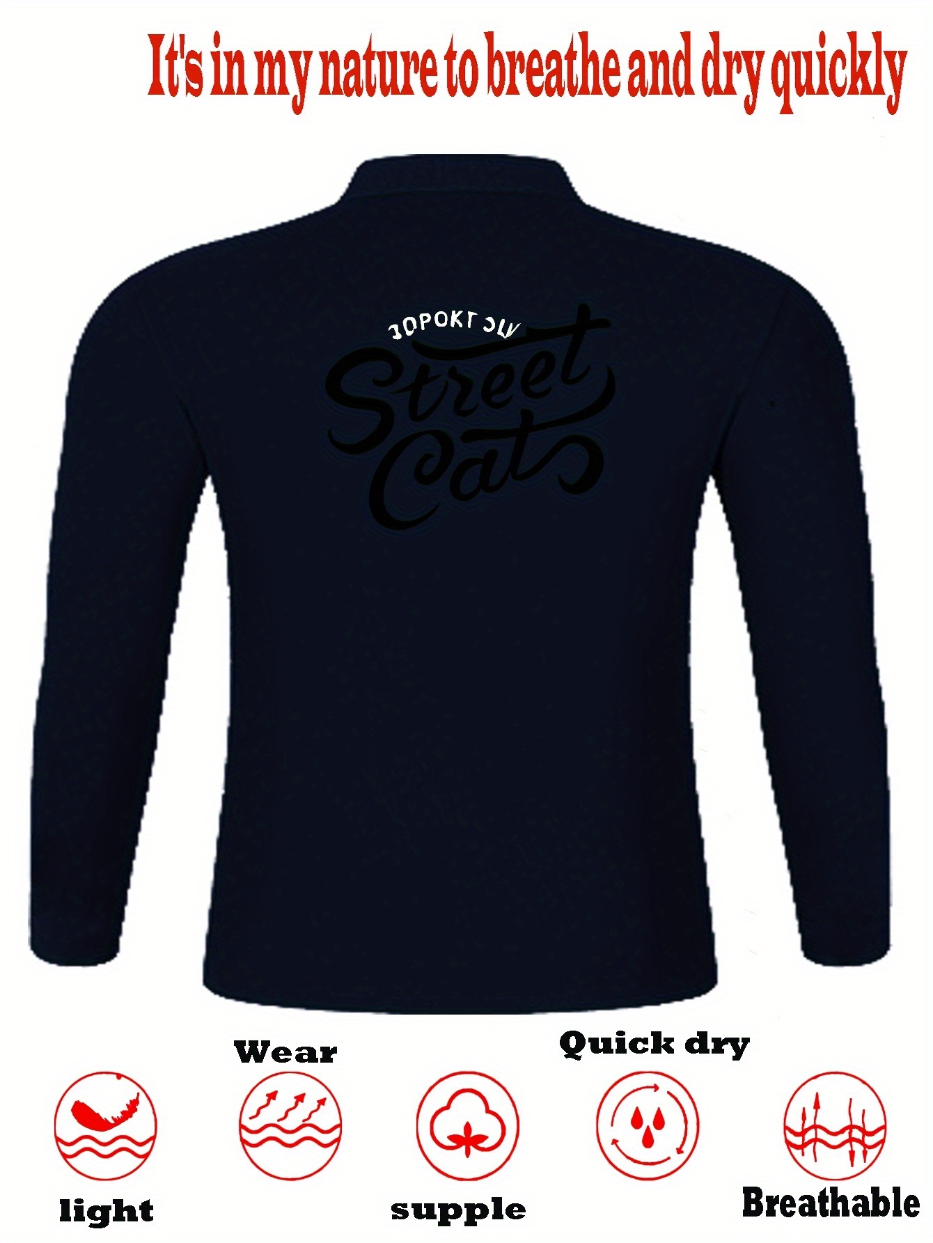 Plus Size Men's Shirt "street Cat" Graphic Print Golf Shirt - Temu Canada