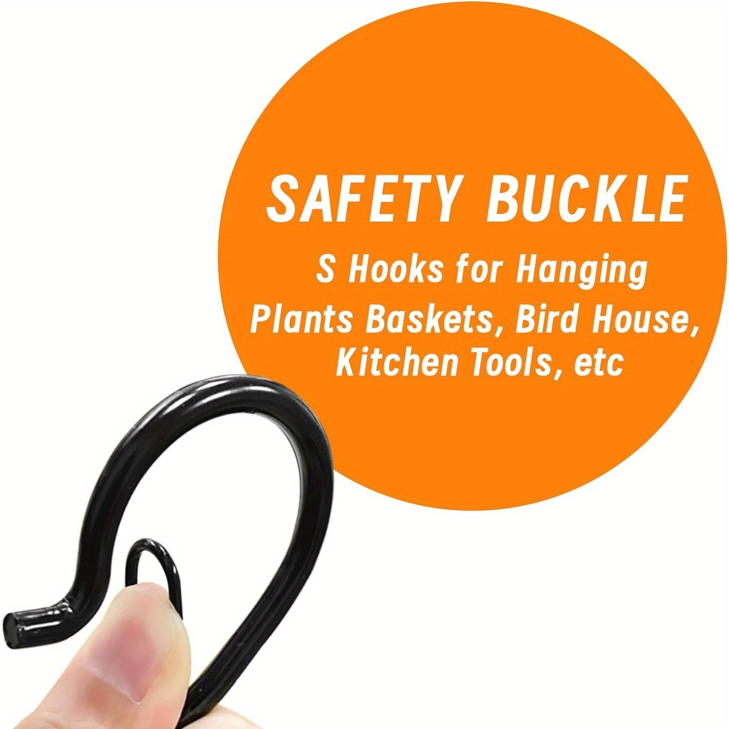 S Hooks Hanging Safety Buckle Heavy Duty Metal S Shaped - Temu