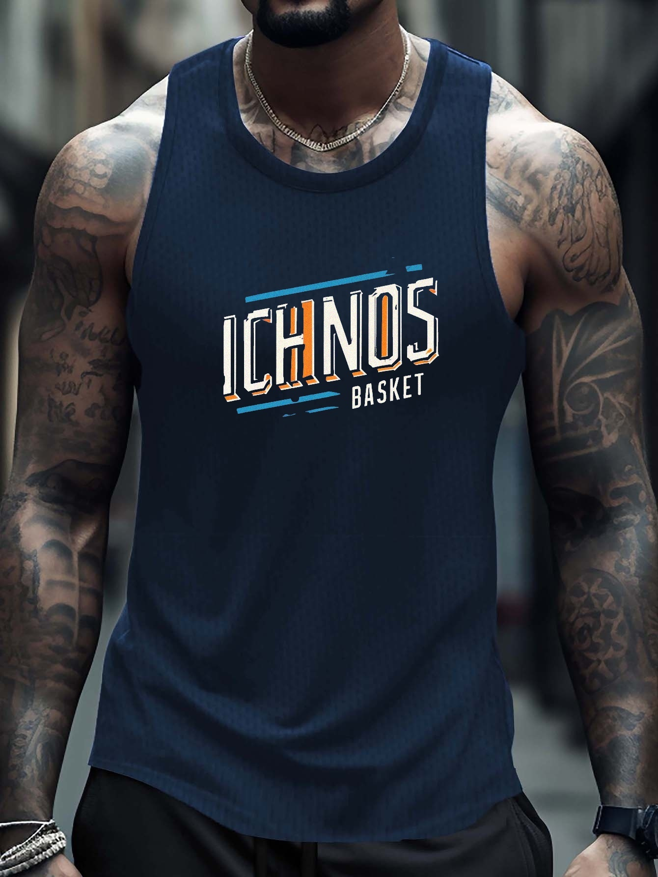 Oversized Men's Tank Top Números Letras Impresión Camisetas - Temu Chile