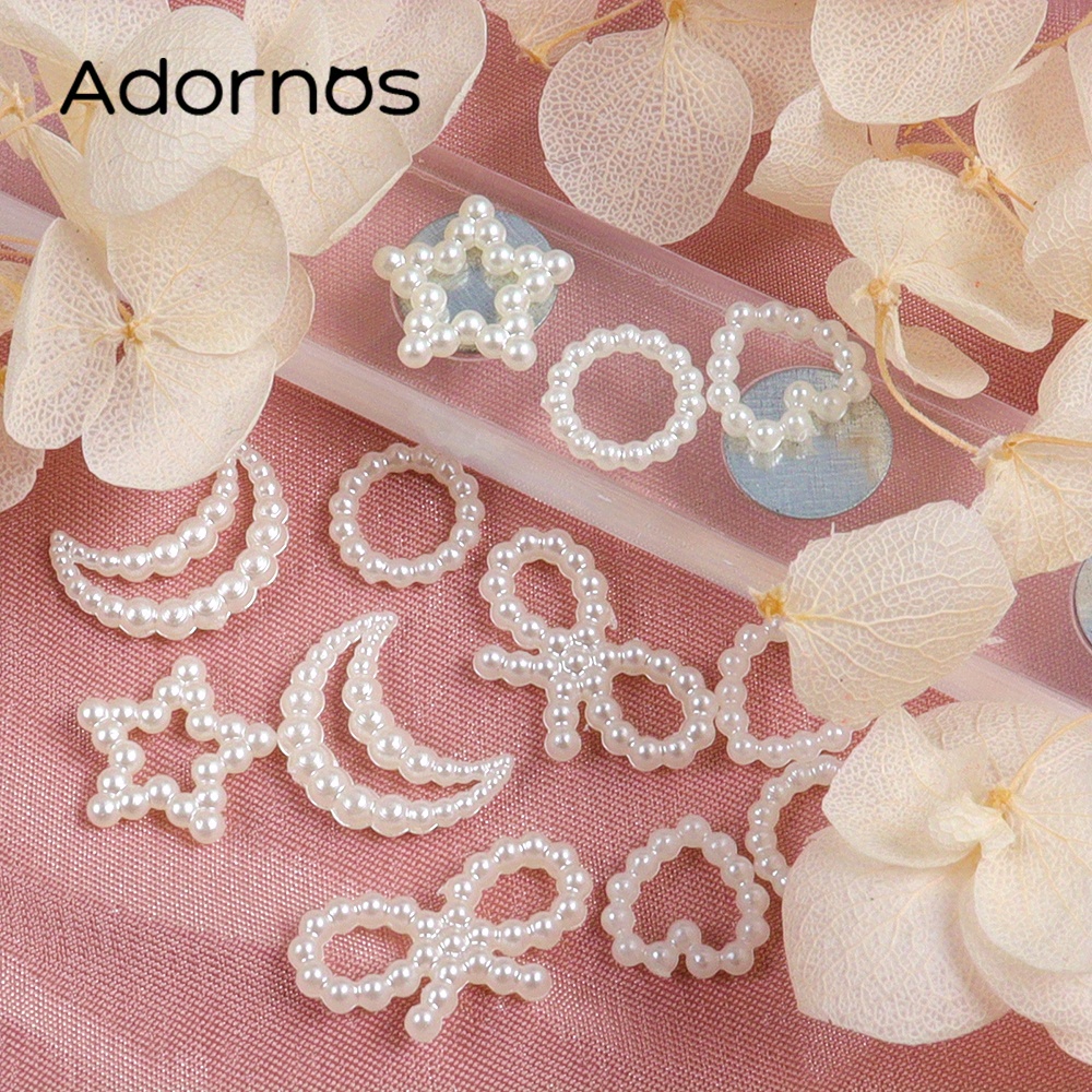 Bag Imitation Pearl Hollow Charms Patches For Epoxy Resin - Temu