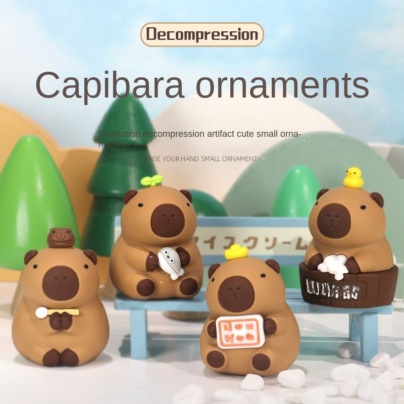 Capybara Auto-taschentuchbox, Plüsch, Niedliches Cartoon-design