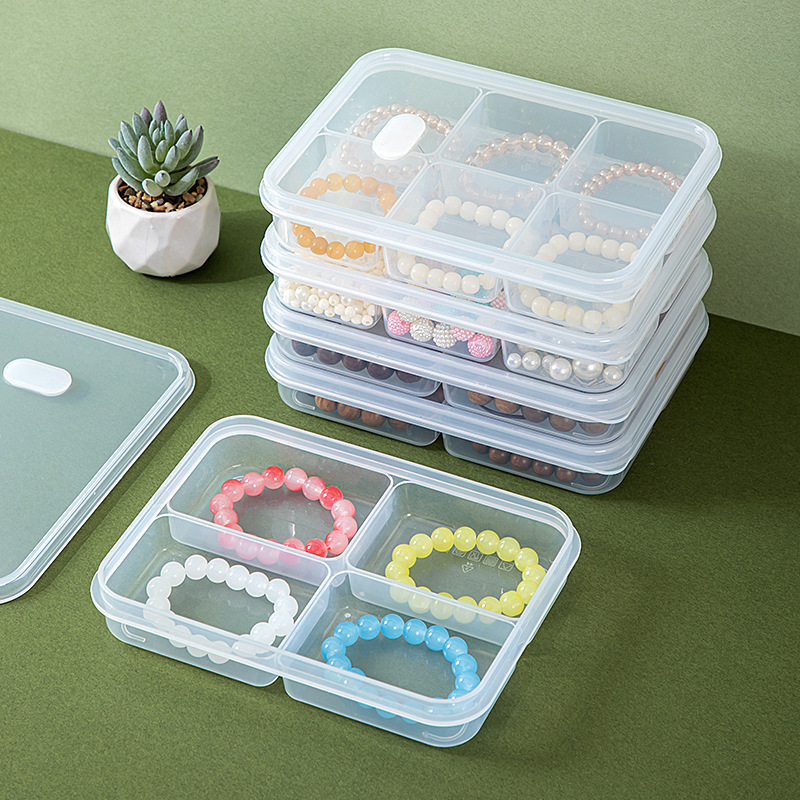 1pc Mini Clear Plastic Storage Box for Jewelry, Hardware, and Accessories -  Perfect for Organizing Small Items