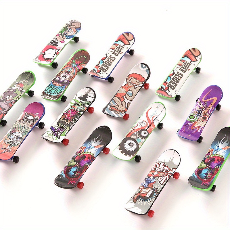 1pc Mini Finger Skateboard Creative Toy Stress Relief Toy With