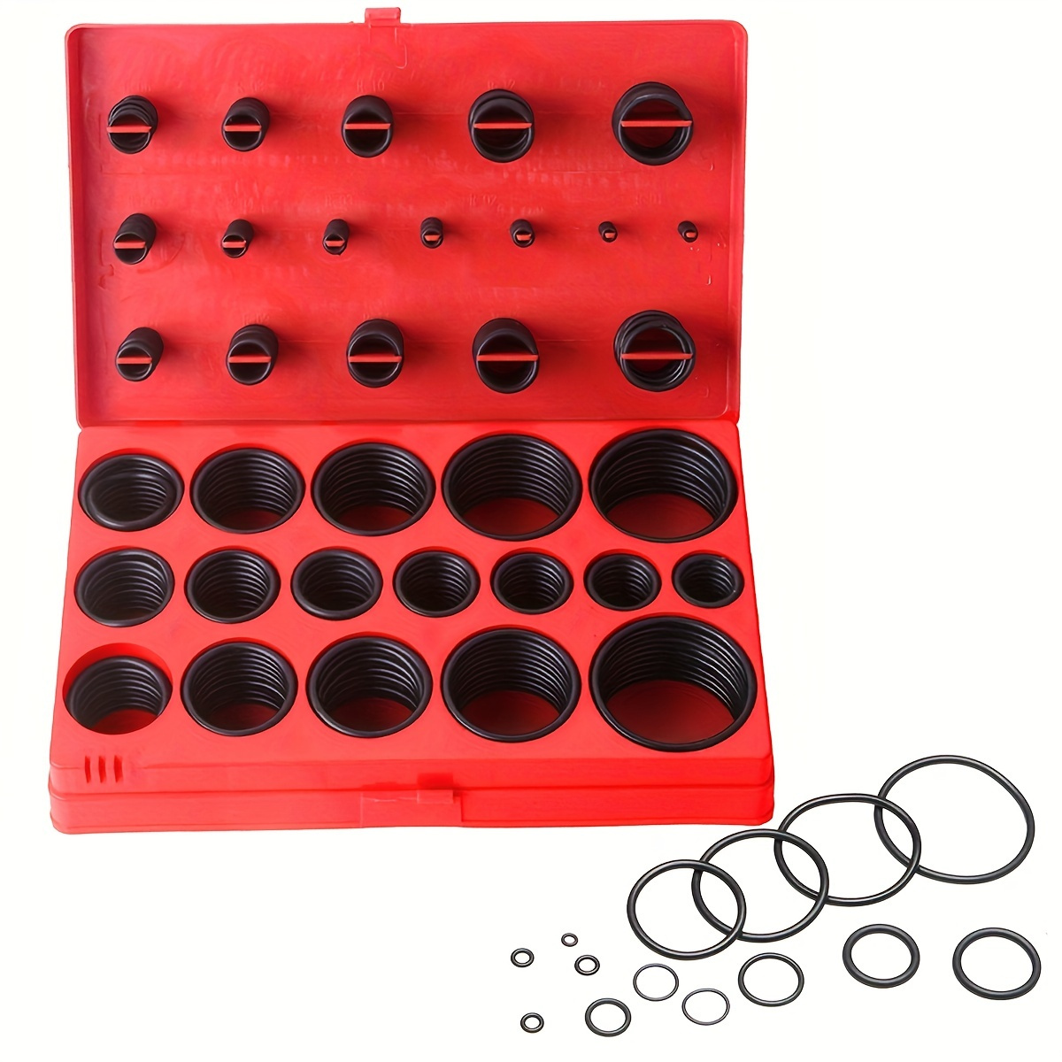 TEMU 419pcs Metric Universal O-ring Kit - 32 Metric Sizes For Professional Plumbing, Faucet & Automotive Repairs - Buna-n 70a Rubber Seals