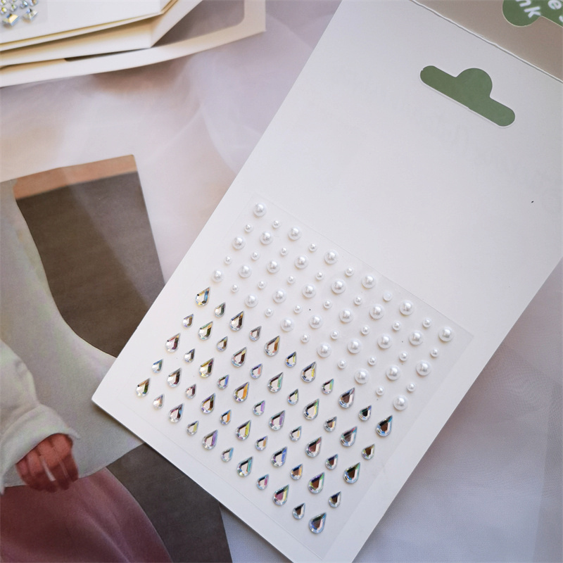 Rhinestone Stickers Self Adhesive Facial Decorations Shiny - Temu