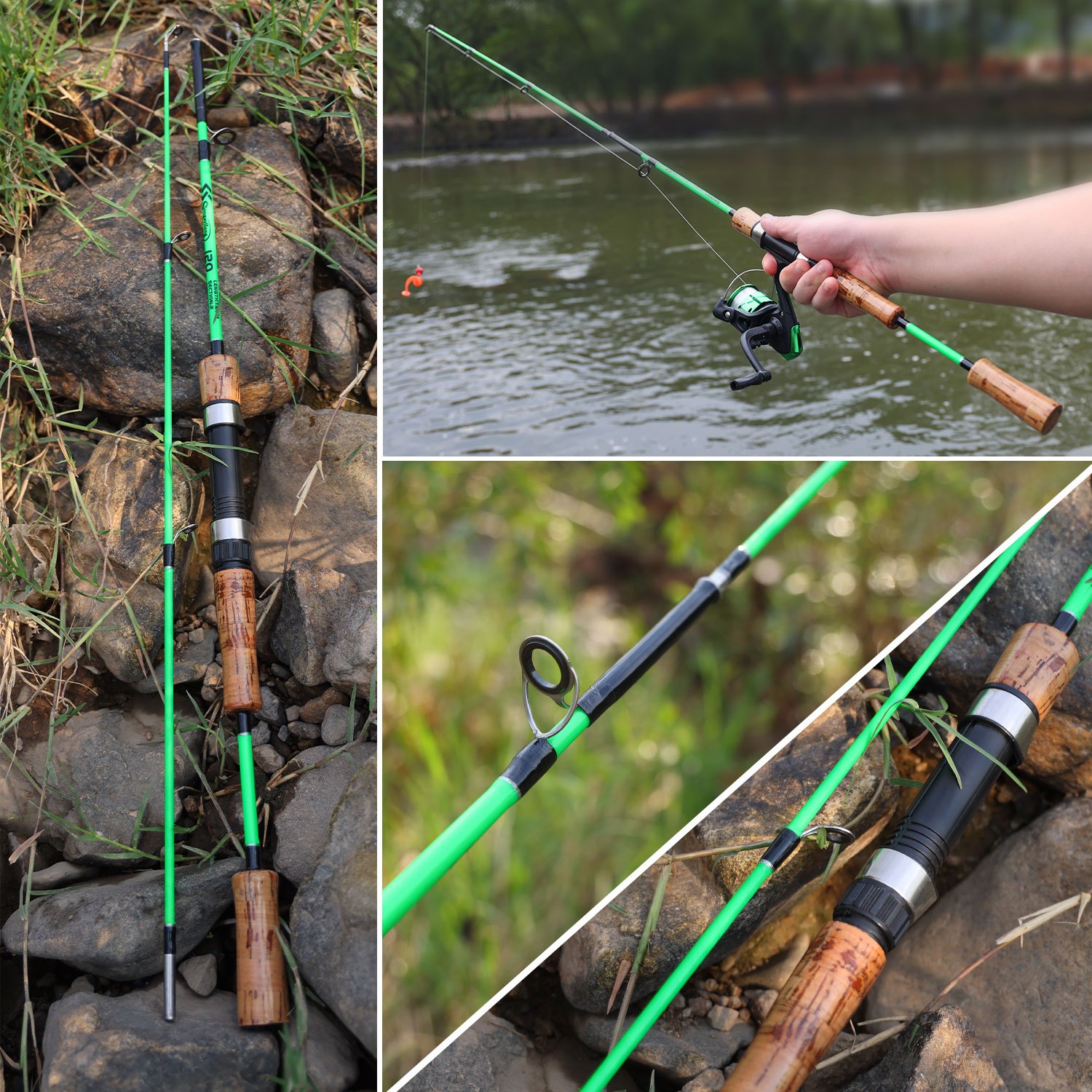 Strong Fishing Rod Lightweight Fishing Pole Kit With Comfortable Handle  Collapsible Hand Rod Anti-corrosion And Wear-resistant