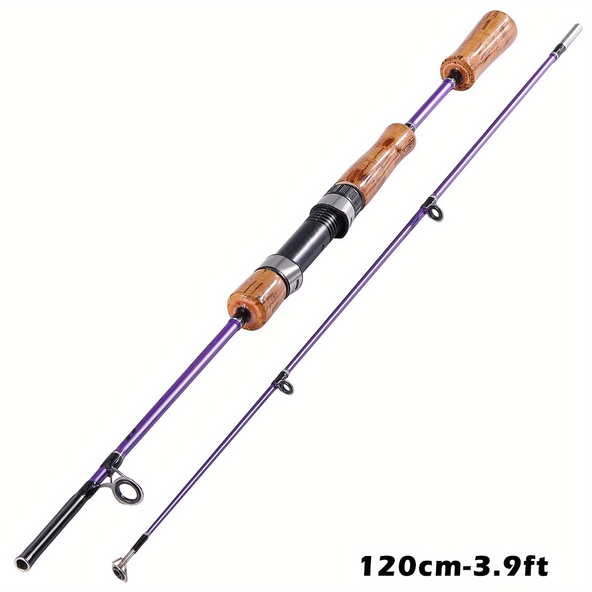 Durable and Strong Fishing Pole Reel Telescopic 2 Sections Fishing Rod  Outdoor Ice Fishing Pole Gear Equipment
