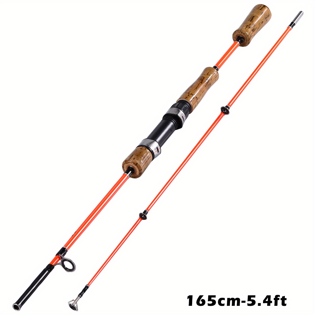  Sougayilang Spinning Reel and 2-Piece Fishing Rod Combo,  Durable Graphite & Fiberglass Rod, Split-Grip Cork Handle,Right/Left Handle  Position(5FT) : Sports & Outdoors