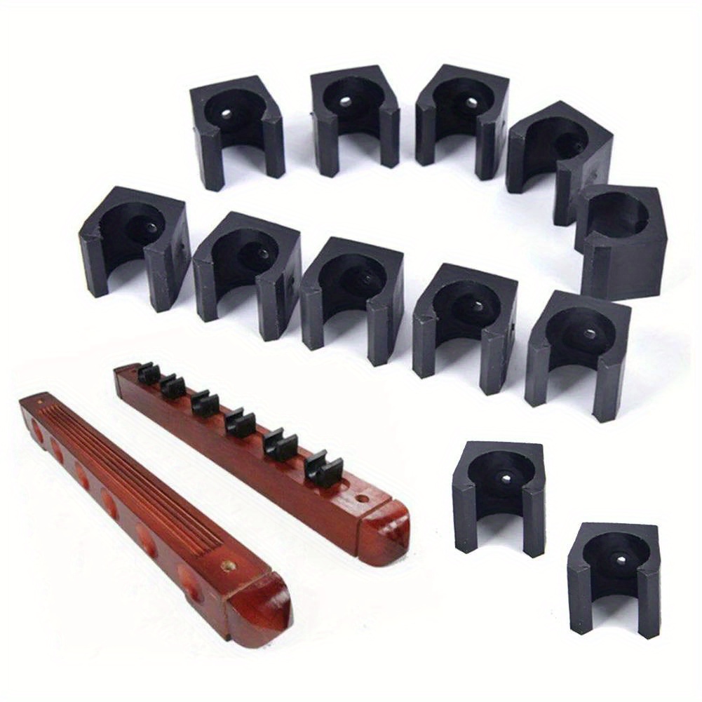 12pcs Billiard Cue Holders Wall Hanging Fishing Rod Holder Plastic Stick  Holder Clips Billiard Accessories, Don't Miss These Great Deals