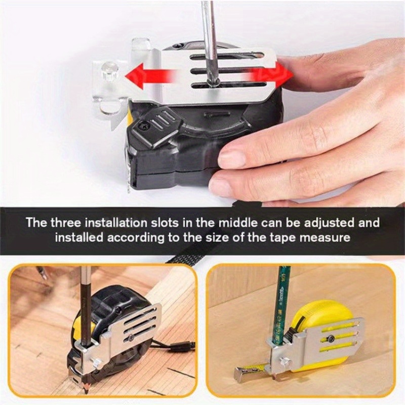 Measuring Tape Clip Tool - Corners Clamp Holder Precision