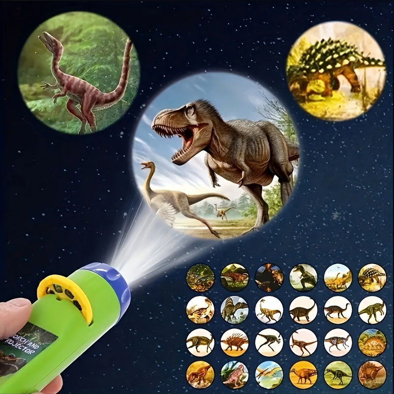 Lampe de poche tête de dinosaure t-rex pour enfants, lampe de