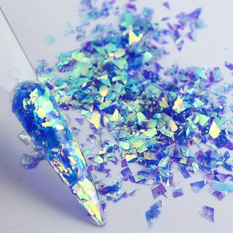 1box 12 Color Resin Filling Iridescent Glitter Irregular Flakes Aurora  Sequins Epoxy Resin For DIY Resin Mold Filler Decor Large Fragment