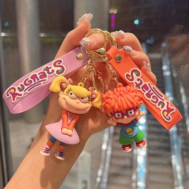 Cute Hair Teens Styling Keychain Cartoon Anime Kawaii - Temu