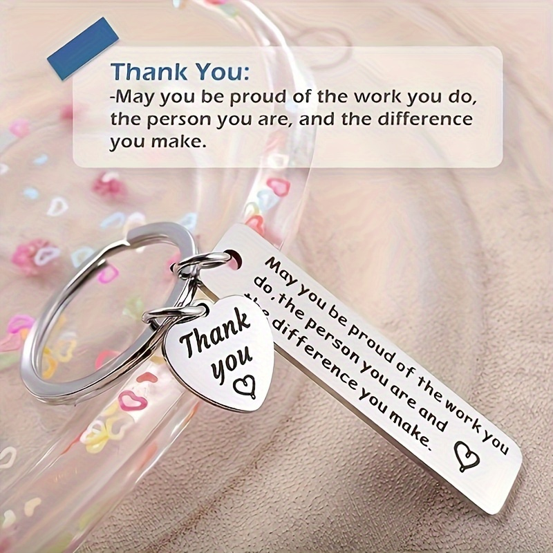 16pcs thank you gift keychain     of the work   appreciation   staff colleague teacher mentor doctor nurse   details 2