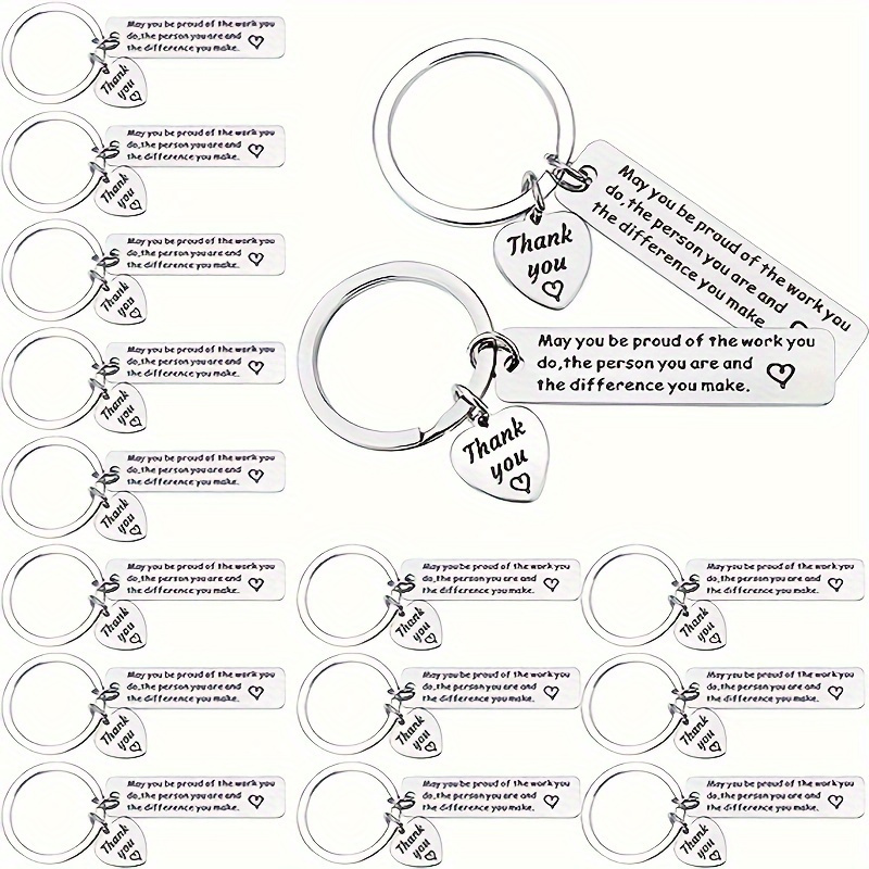 16pcs thank you gift keychain     of the work   appreciation   staff colleague teacher mentor doctor nurse   details 5