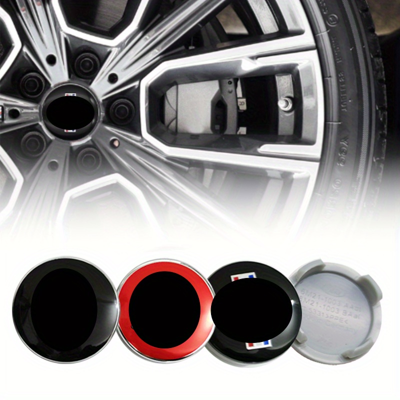 Mini Cooper S Wheel Cap Silicone Stickers Black Coloured Logo, Wheel  Emblems, Stickers