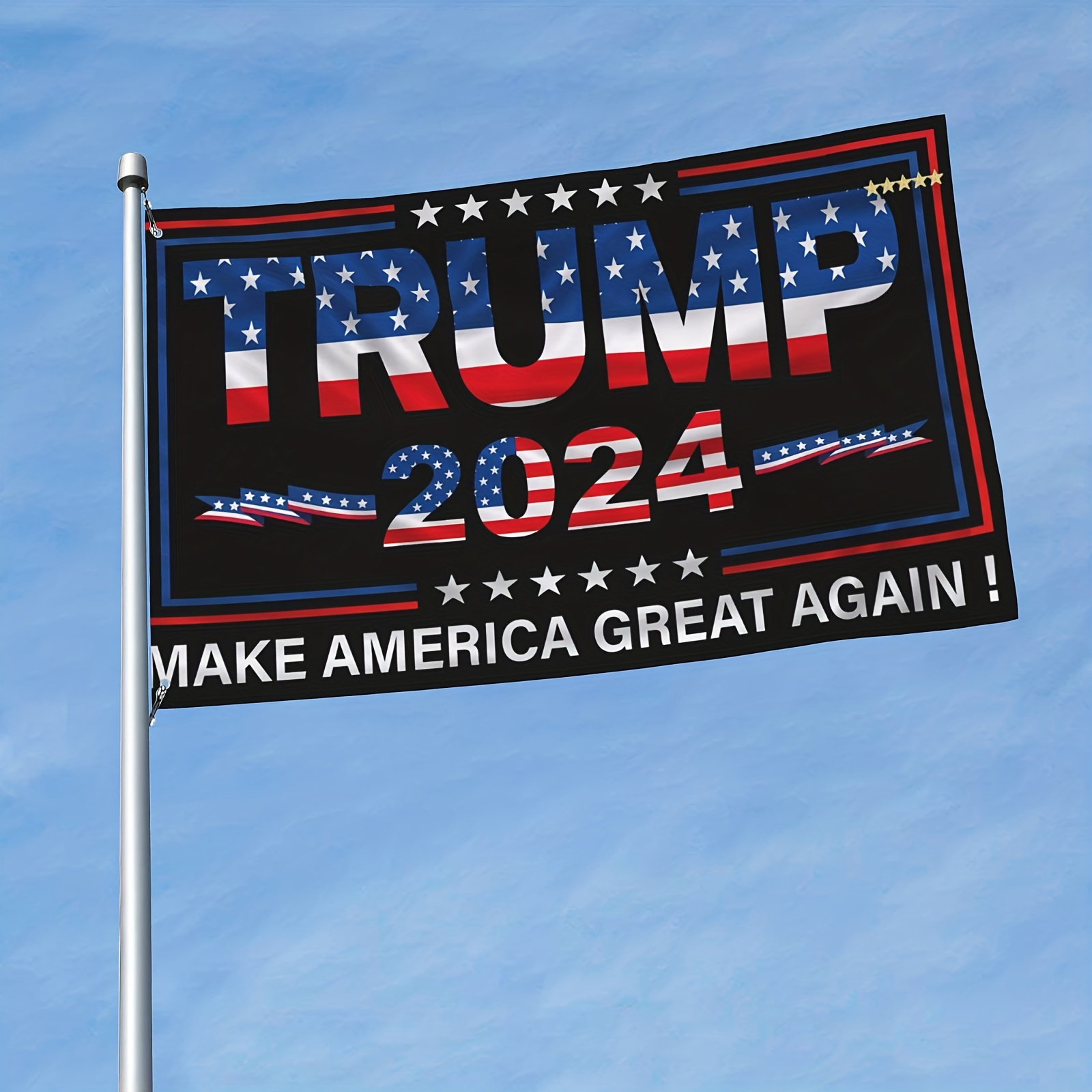 Trump 2024 Flag Make America Great President - Temu