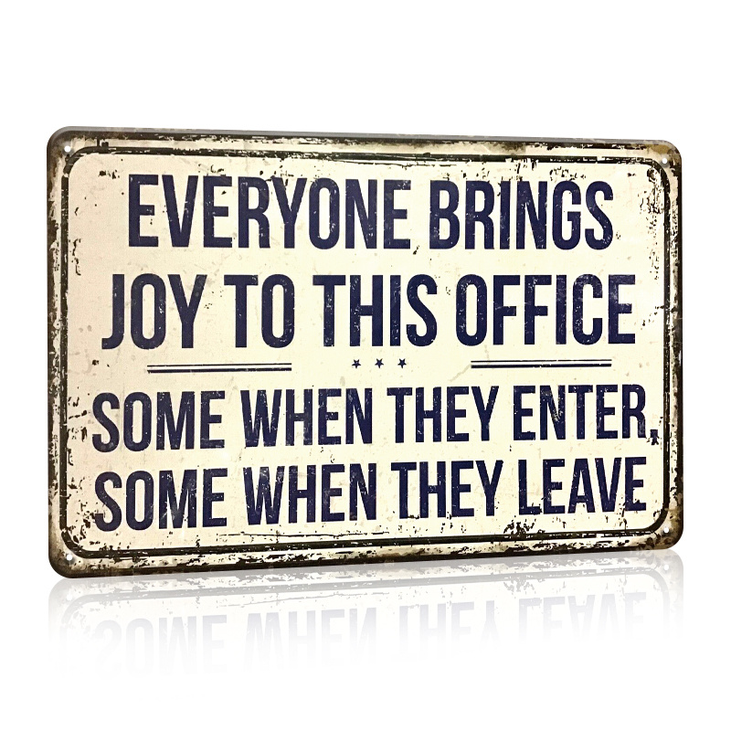 

Funny Office Signs Office Cubicle Decor, Tin Sign Metal Poster Vintage Wall Decor, Humor Wall Art Decor Decorations Gifts For Home Bar Farm Room Plaque 8x12 Inch Eid Al-adha Mubarak