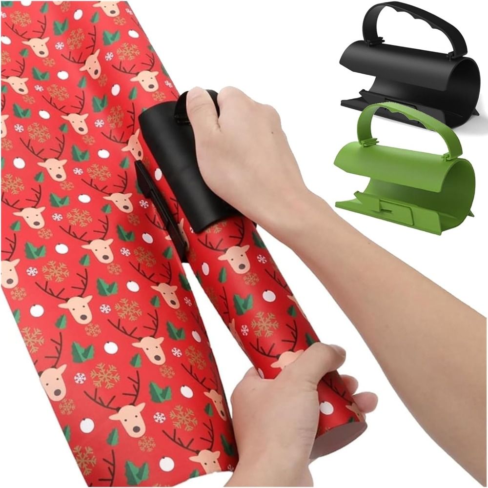 Gift Wrap Cutter, Wrapping Paper Roll Cutter with 3 Replaceable Blades