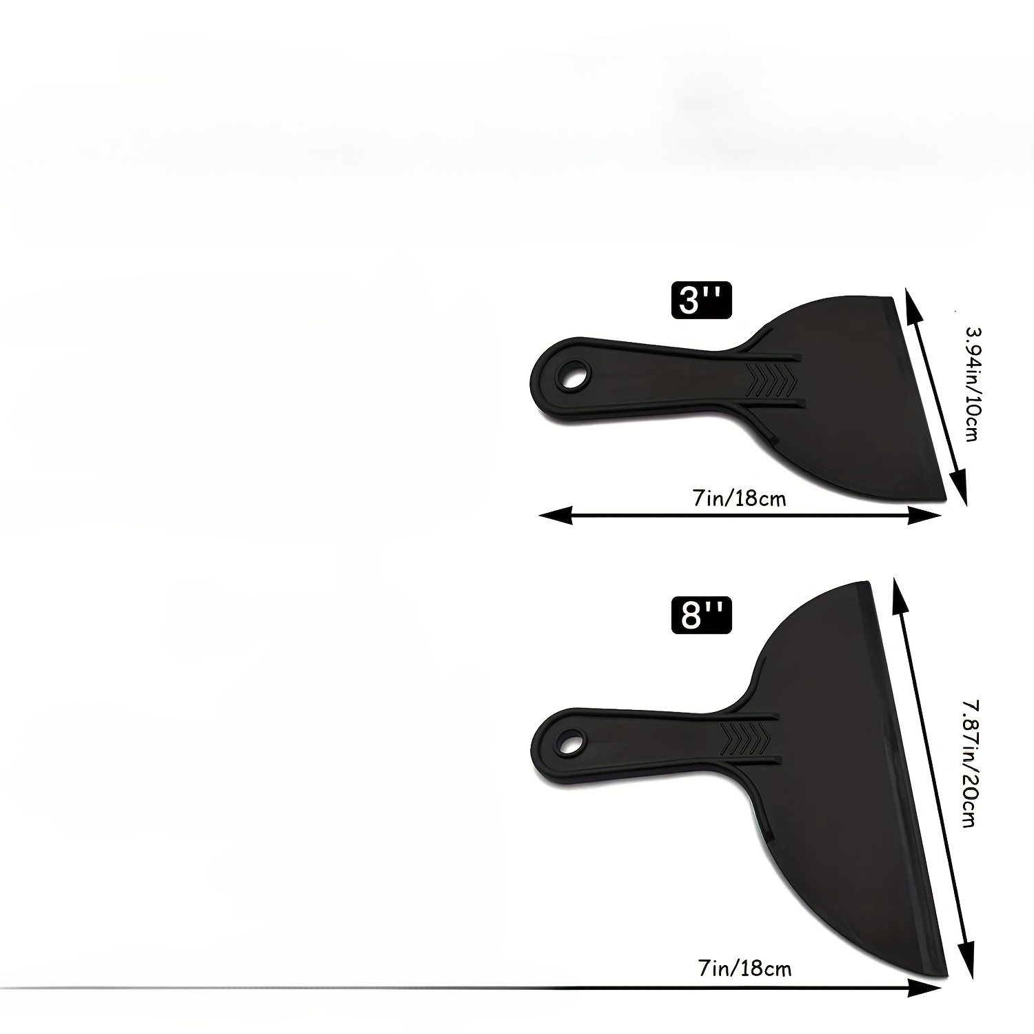 Putty Knifives Flexible Plastic Paint Scraper Tool Spackling - Temu