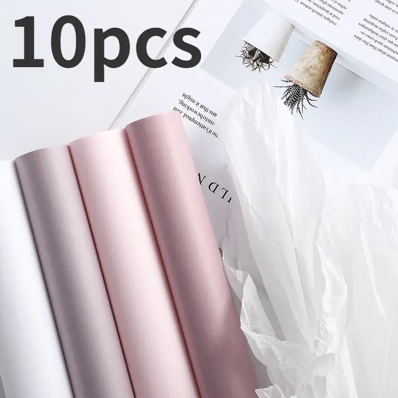10pcs Bouquet Packaging Paper, Cake, Baking, Bouquet Packaging Lining  Material, Fresh Bouquet, Flower Diy Wrapping Paper, Valentine's Day Weeding  Gift