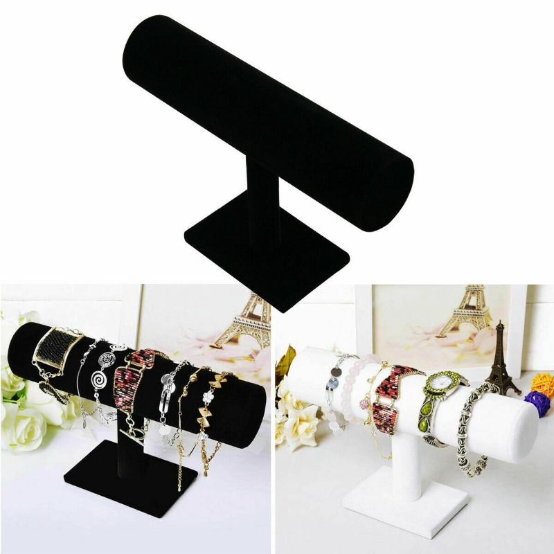 Velvet T bar Bracelet Display Stand Jewelry Storage Rack - Temu