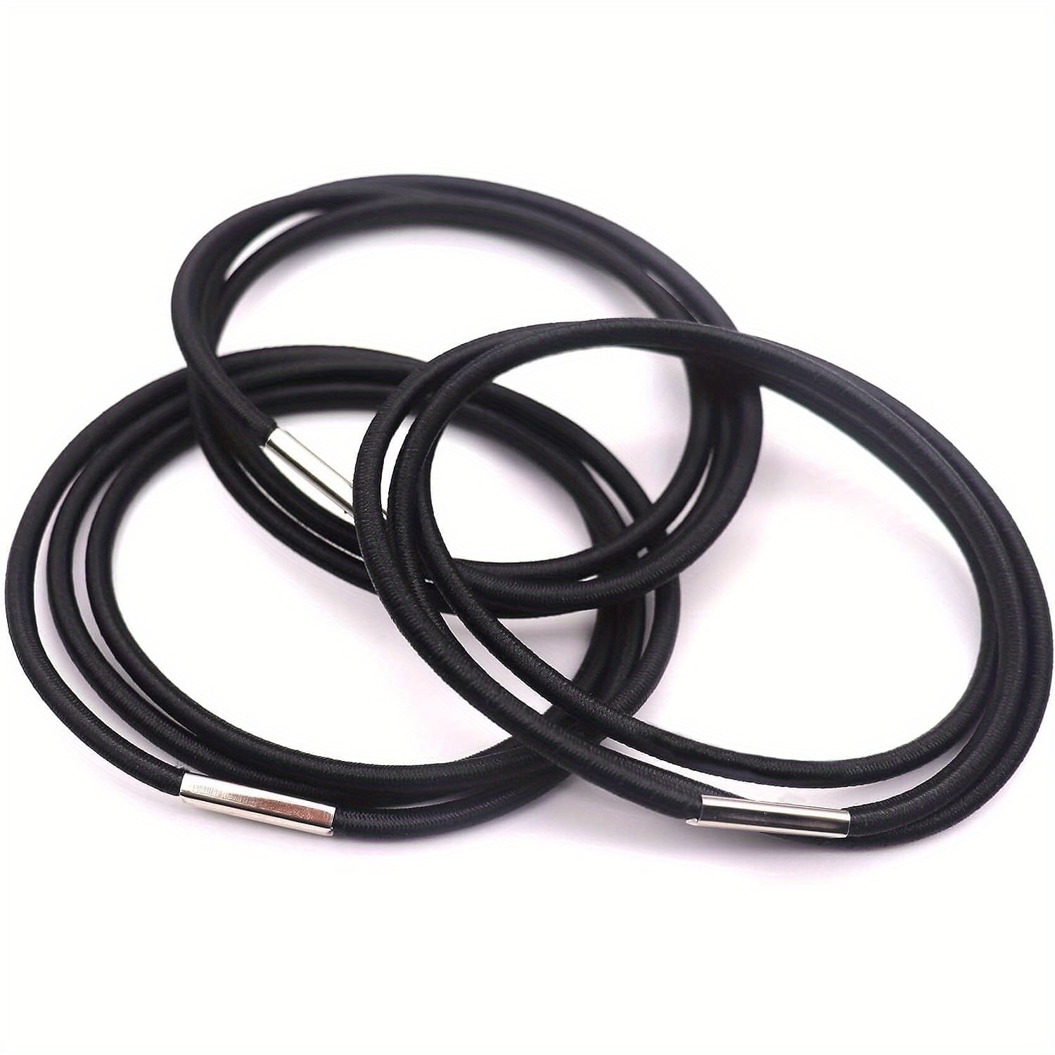 TEMU 3pcs Random Color Or 3pcs Black Trash Can Elastic Bands, Elastic Rubber Bands For Garbage Bag Fixed, Durable Trash Can Bag Holder With Strong