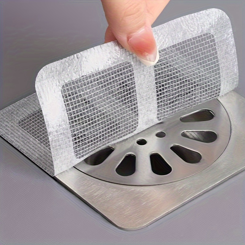 Floor Sink Filter Screen Sticker Shower Drain Hair Catcher Temu