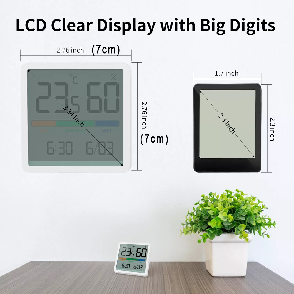 2023 New Digital Temperature Humidity Meter Home Indoor LCD