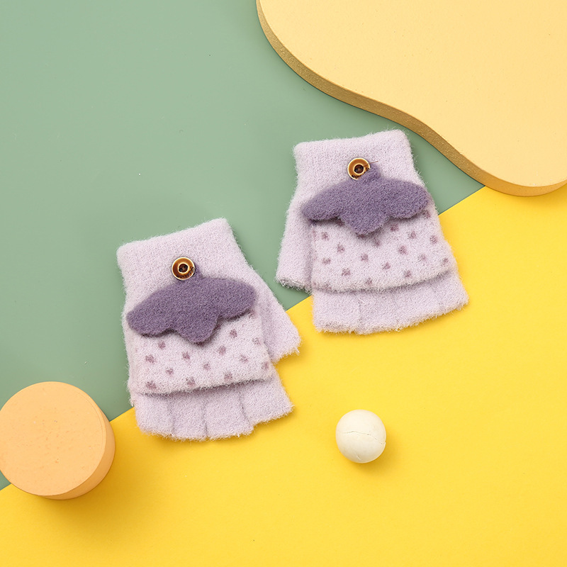 Warm Half Finger Baby Gloves for Autumn/Winter