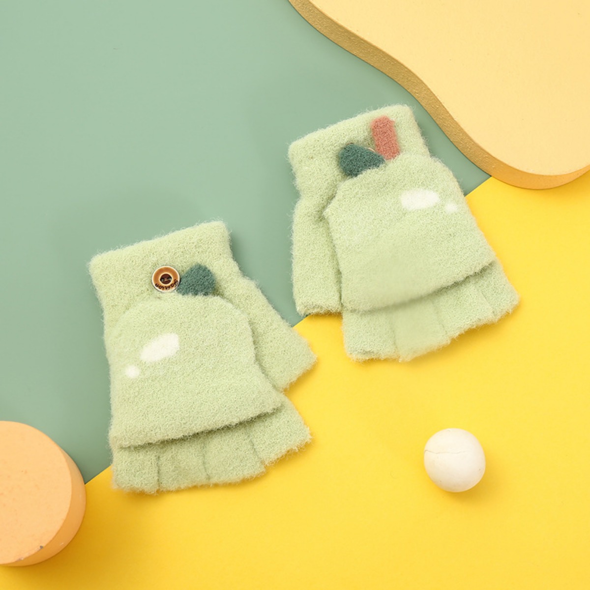 Warm Half Finger Baby Gloves for Autumn/Winter