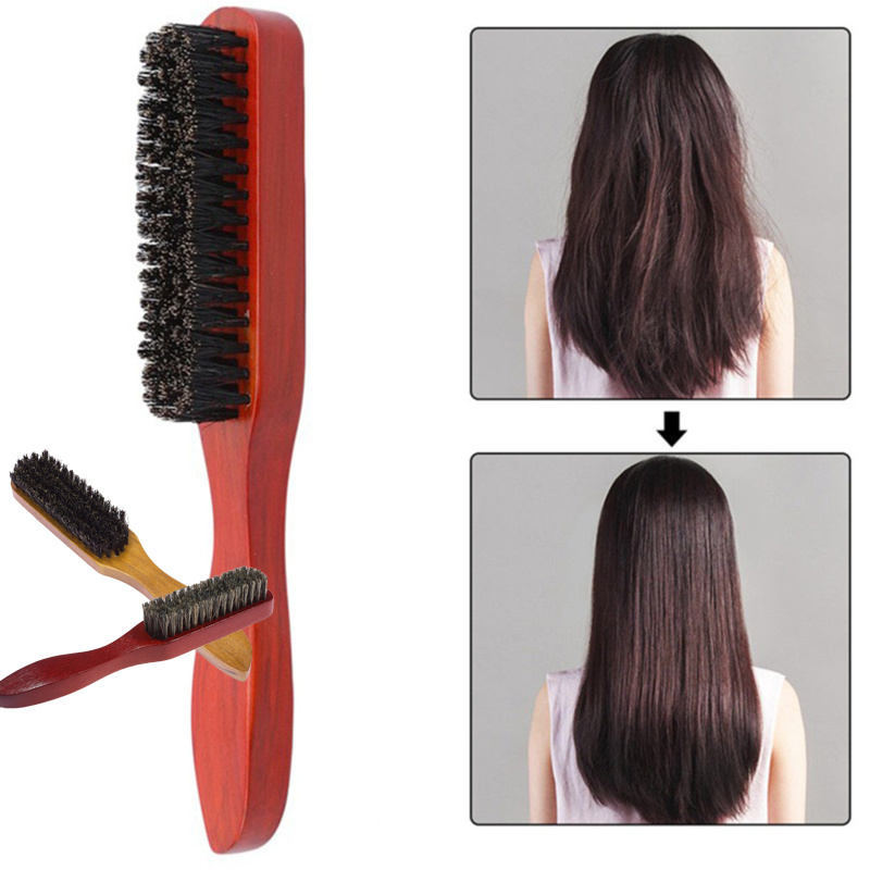 

Wooden Handle Hair Brush Scalp Massage Comb Detangling Hair Styling Accessories For All Hair Type