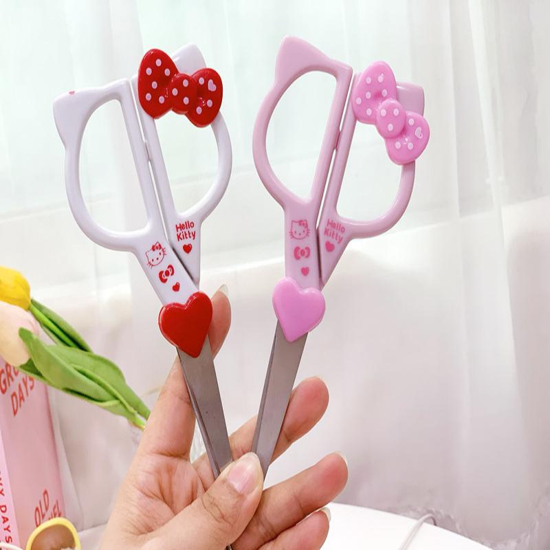 1pcs Hello Kitty Stainless Steel Scissors Cartoon Cute Stationery Handmade  Scissors Cinnamoroll Kuromi My Melody Style Multipurpose Fabric Scissors  Tool Set - Perfect For Office, Sewing, Arts, School And Home Supplies