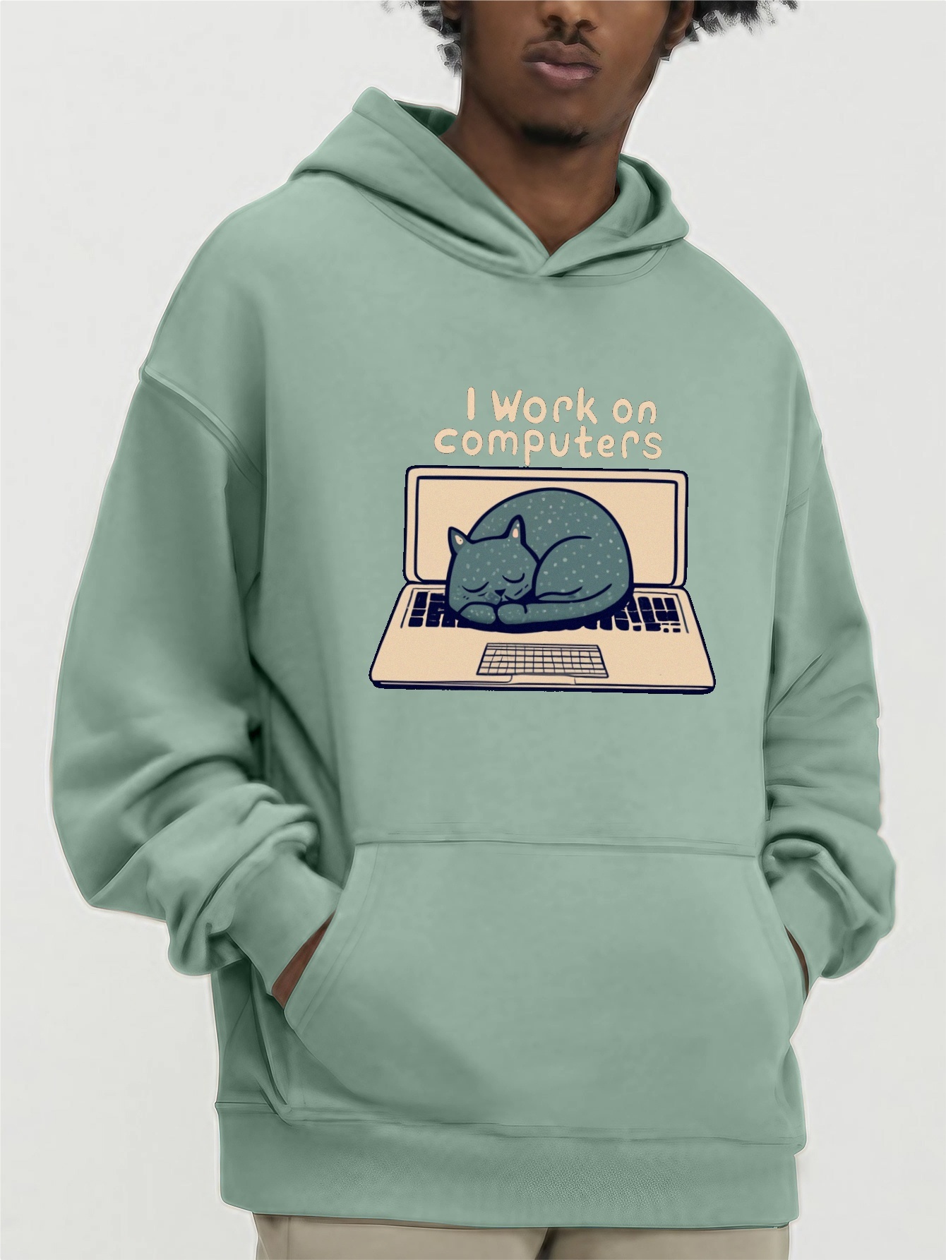 Cat work clearance hoodie