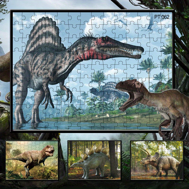 40pcs / Set Papier Dinosaure Tyrannosaurus Rex Jigsaw Puzzle