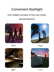 1pc Flashlight Outdoor Camping Tent Light, LED Atmosphere Light, Coil Light, Camping Lighting Warm Light, Extra Long Range Emergency Light details 0