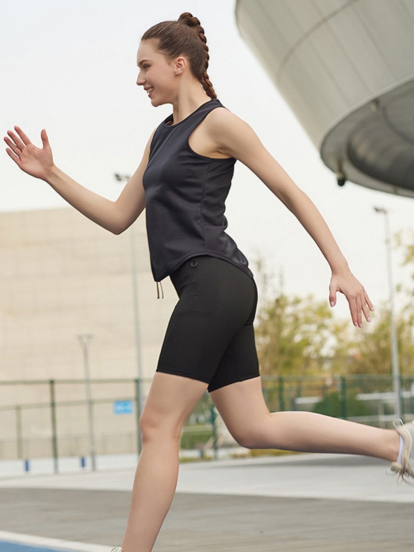Breathable Womens Sports Vest For Running, Fitness, Yoga Short