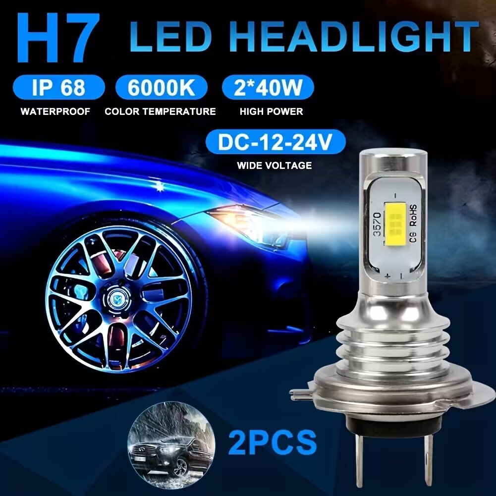 2 Stücke H11 H8 H9 LED Auto Nebelscheinwerfer mit 3030 Chips, 12