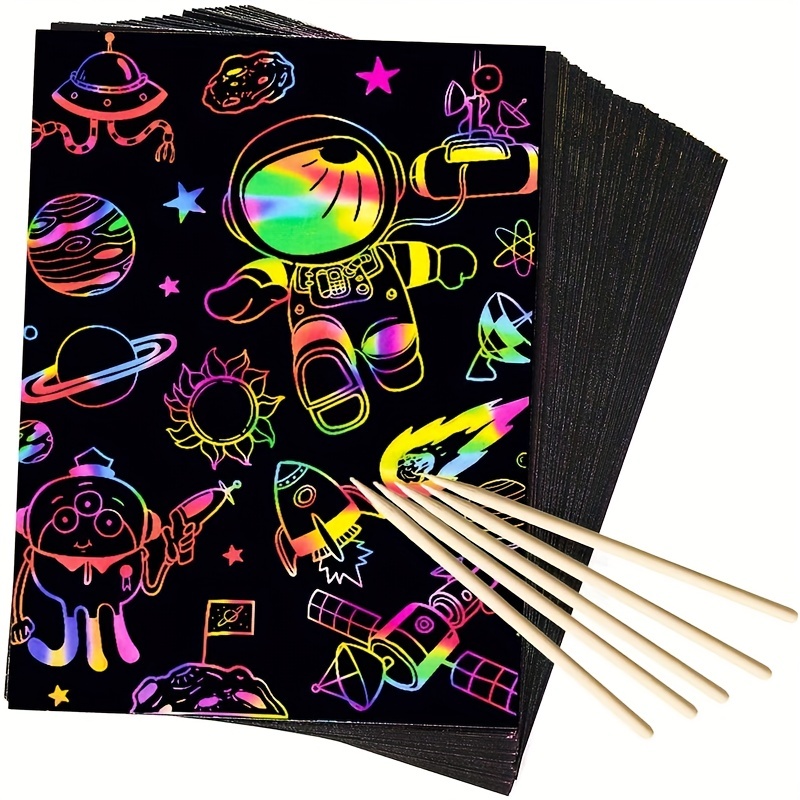 Scratch Art® Classroom Packs - Scratch Art Multicolor Board Artist Tra –  Olde Church Emporium