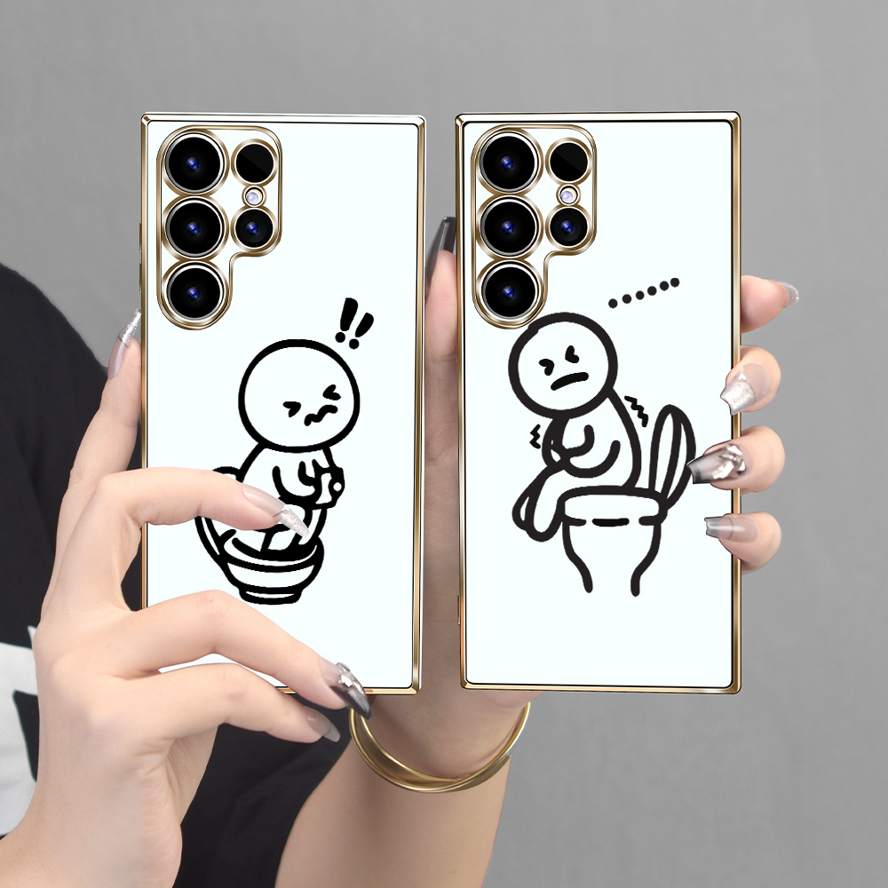 Cartoon Pattern Design Luxury Electroplating Phone Case Full Temu Canada