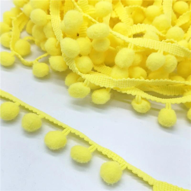 2 Yards Pom Pom Lace Trim Ball Ribbon Mini Pearl Pompom - Temu