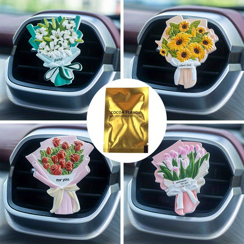 Neue Bouquet Auto Dekoration Innen Auto Parfüm Clip Ornamente In
