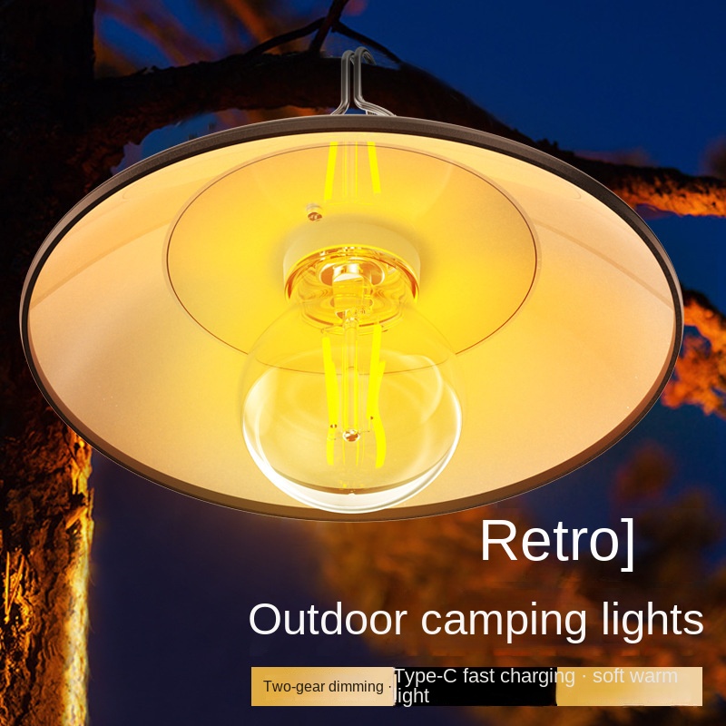 Nueva Lámpara Camping Recargable Led, Lámpara Atmósfera Retro Camping,  Lámpara Caballo Portátil Iluminación Duradera Acampar Aire Libre - Deporte  Aire Libre - Temu