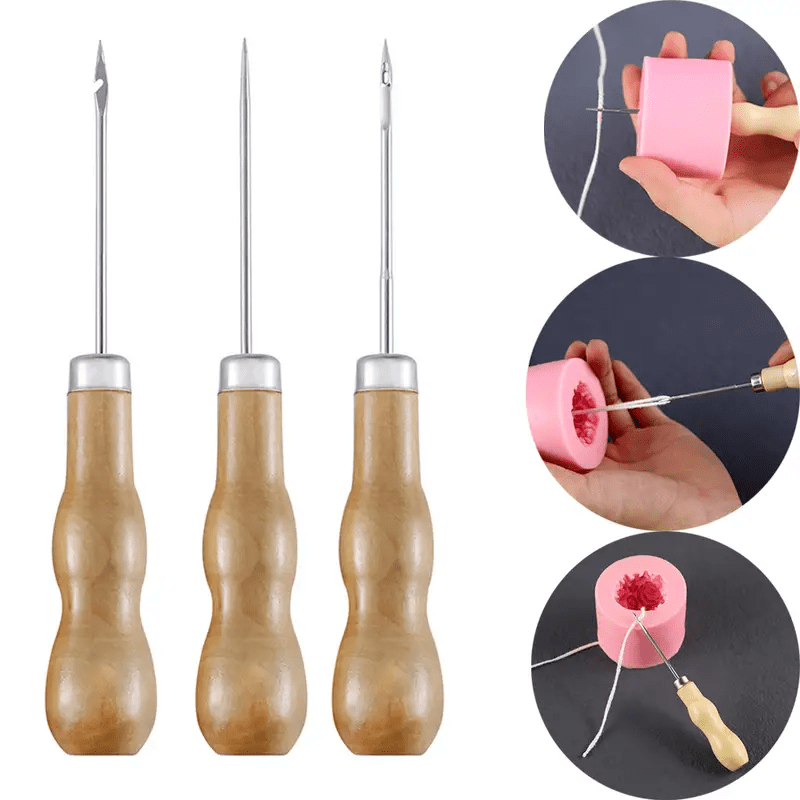 

1pc Candle Making Punch Tool Round Hole Cone Crochet Hand Drill For Silicone Mold Making Practical Gadget Punching Candle Auxiliary Tool Diy