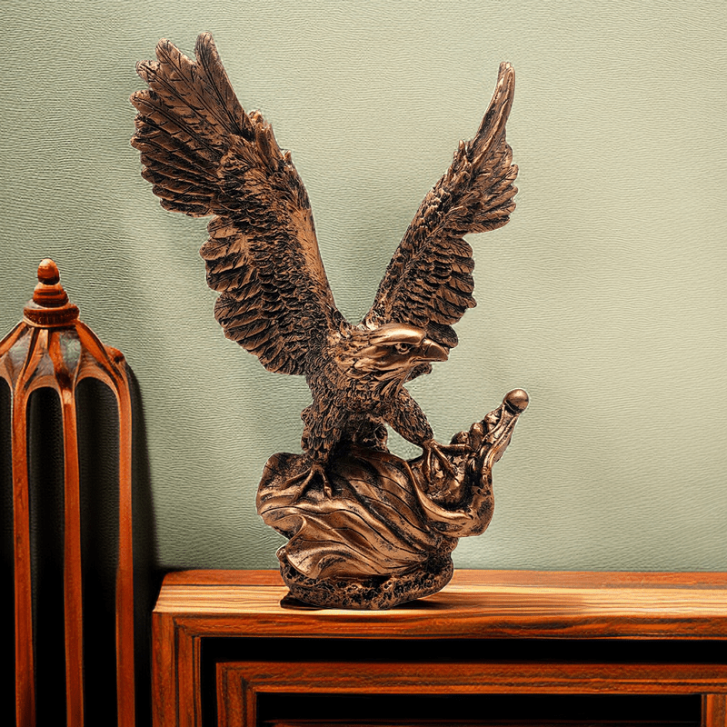 Statue d'aigle sculpture cadeau Frgurine pour la maison, le bureau, le  salon, affichage de bureau, décoration décorative, pygargue à tête blanche,  oiseau, faucon, hibou. -  France