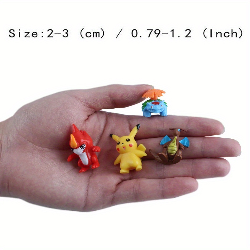 Pokemon Figures Toy Set 24pcs 1 Bag 2-3cm Bulk Anime Mini Doll Lot