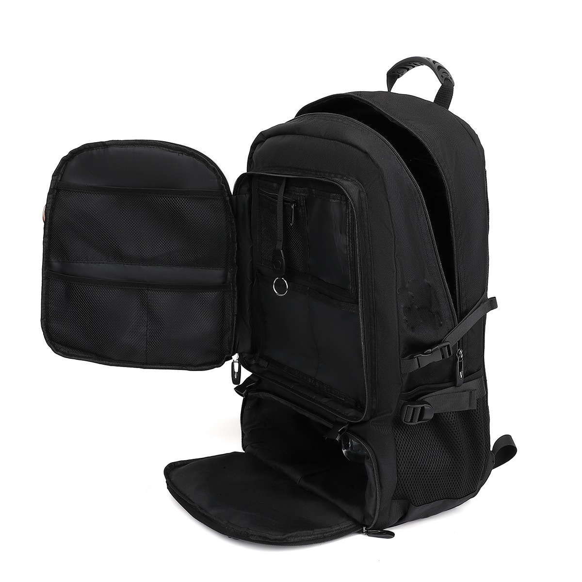 Mochila casual para hombre, bolsa para computadora portátil, mochila de  senderismo para viajes al aire libre, Negro -, Mochilas de mochila